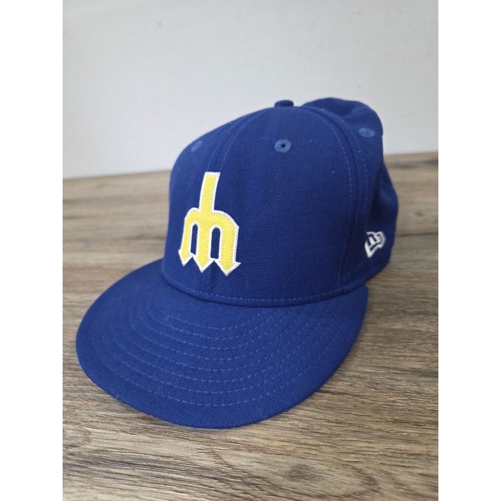 New Era 59FIFTY Seattle Mariners 1977 Trident Cooperstown Fitted Hat Cap 7 7/8